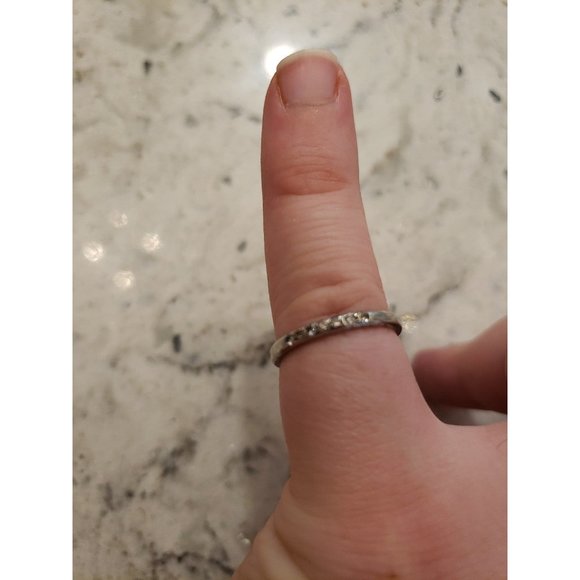 Diamond Platinum ring - Picture 1 of 2